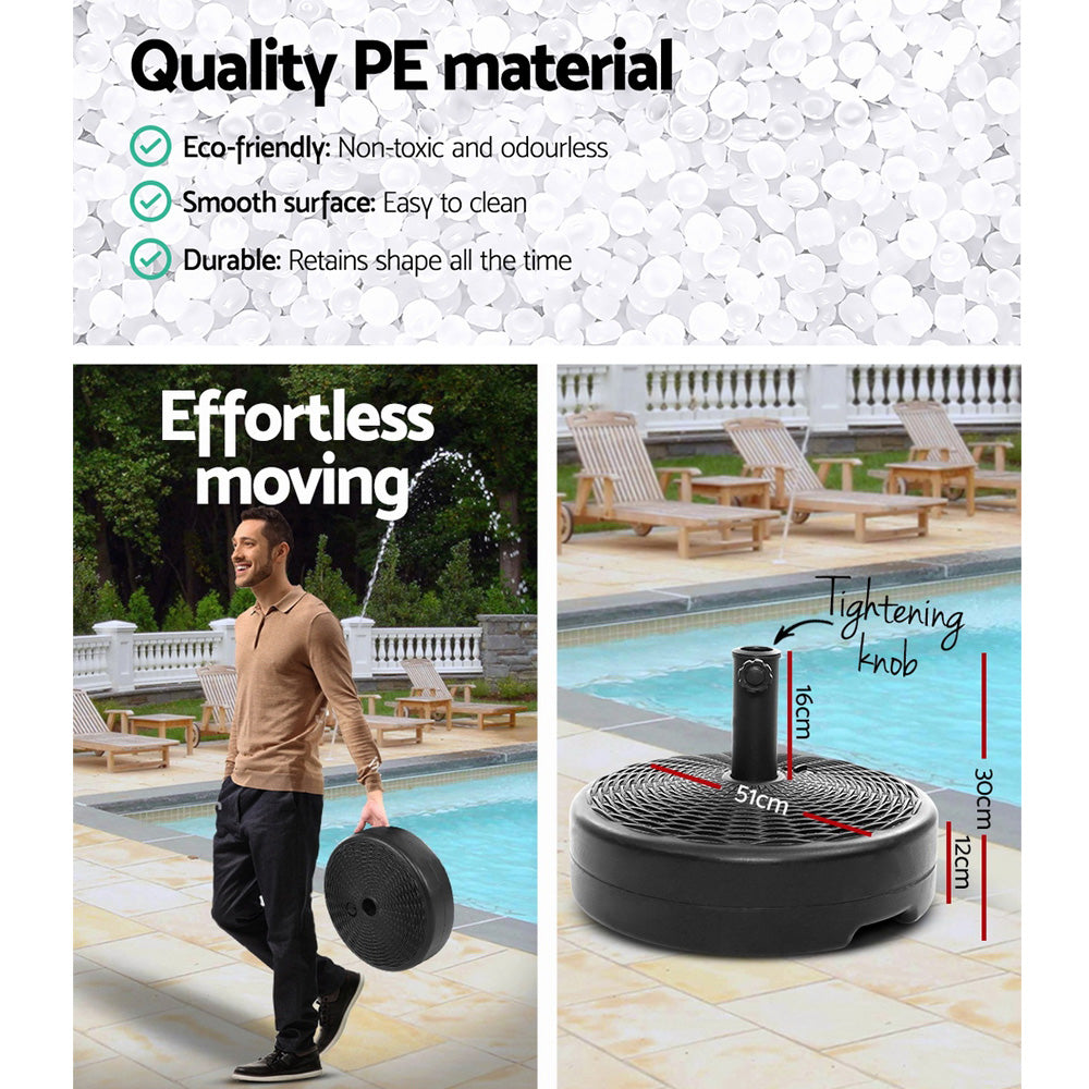 Instahut Outdoor Pole Umbrella Stand Base Pod Sand/Water Patio Cantilever Offset freeshipping - Awezingly