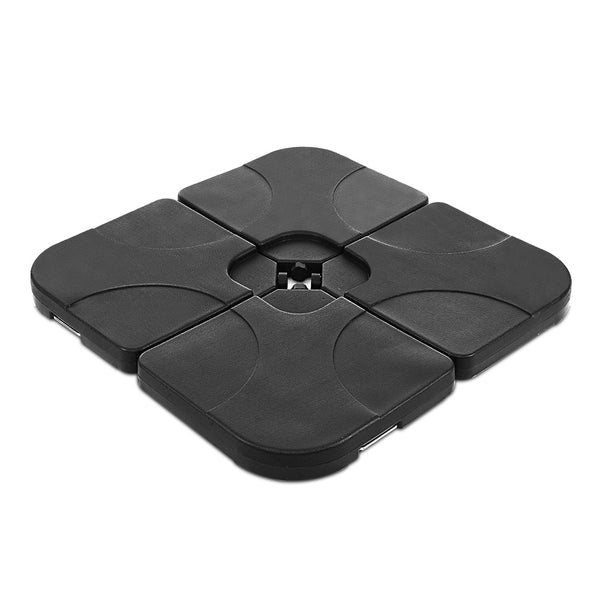 Instahut Set of 4 Umbrella Base Set Black freeshipping - Awezingly