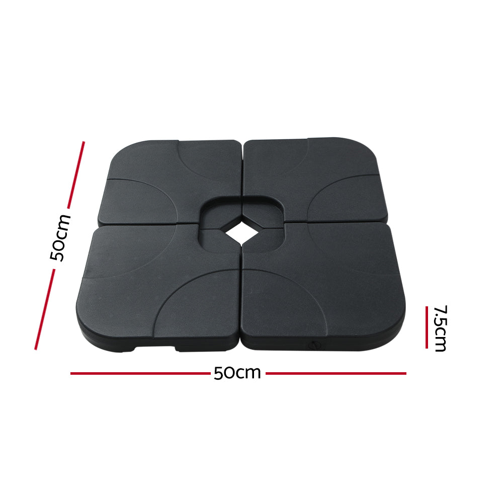 Instahut Outdoor Umbrella Base Stand Sand/Water Pod Cantilever Beach Patio 50cm Instahut