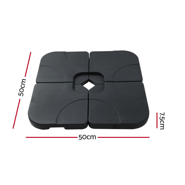 Instahut Outdoor Umbrella Base Stand Sand/Water Pod Cantilever Beach Patio 50cm Instahut