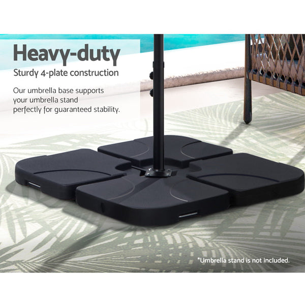 Instahut Outdoor Umbrella Base Stand Sand/Water Pod Cantilever Beach Patio 50cm Instahut