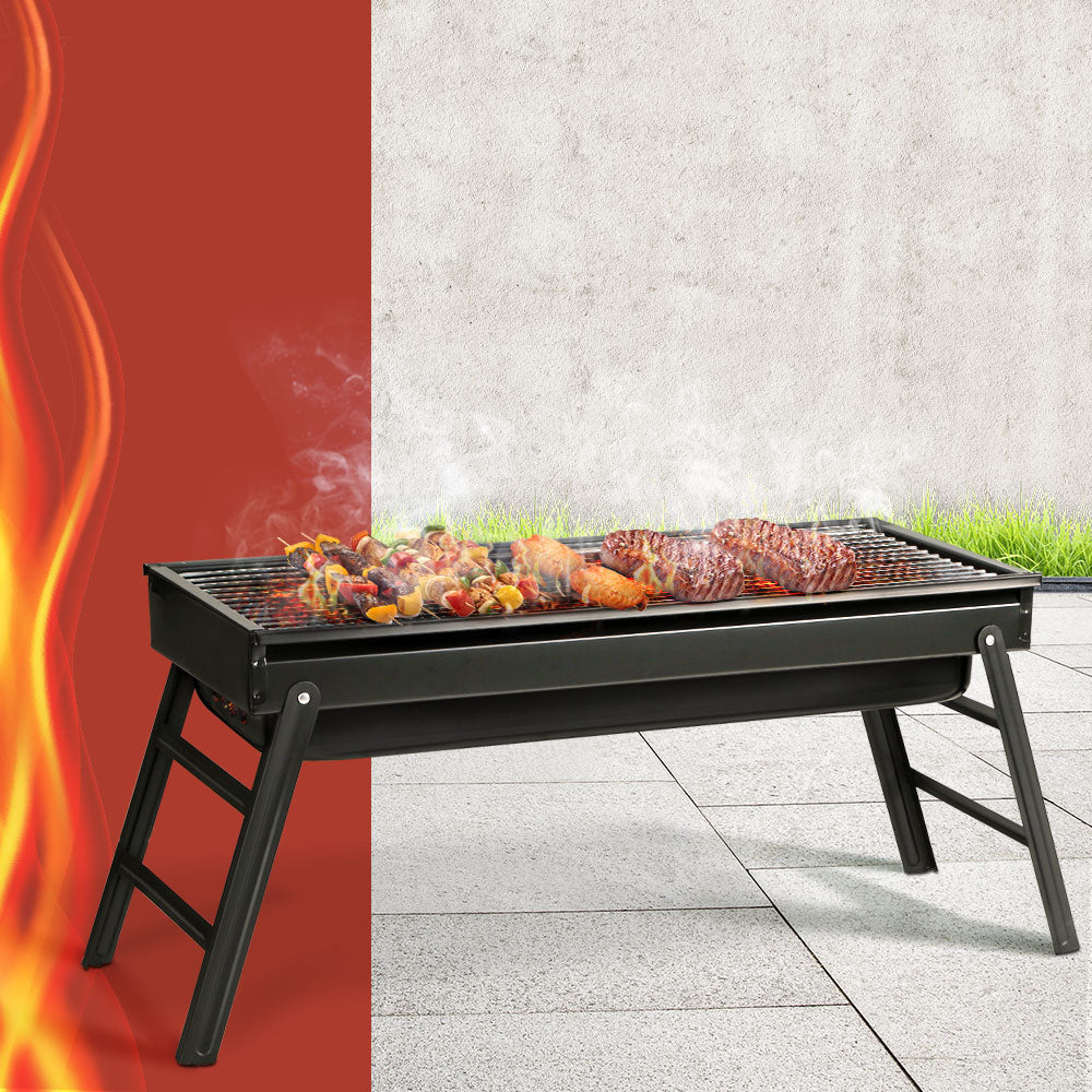 Grillz Charcoal BBQ Grill Smoker Portable Barbecue Outdoor Foldable Camping Does not apply