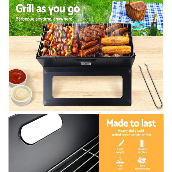 Grillz Notebook Portable Charcoal BBQ Grill freeshipping - Awezingly