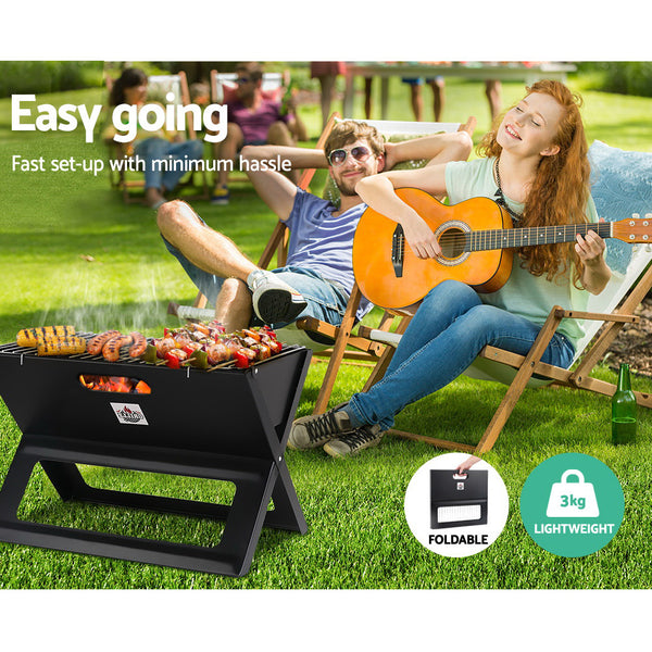Grillz Notebook Portable Charcoal BBQ Grill freeshipping - Awezingly
