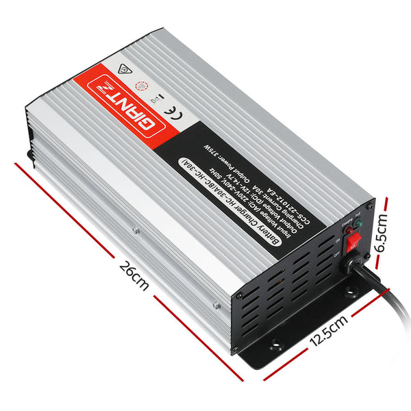 Giantz 12V 30A Car Battery Charger 30Amp ATV 4WD Boat Caravan Giantz