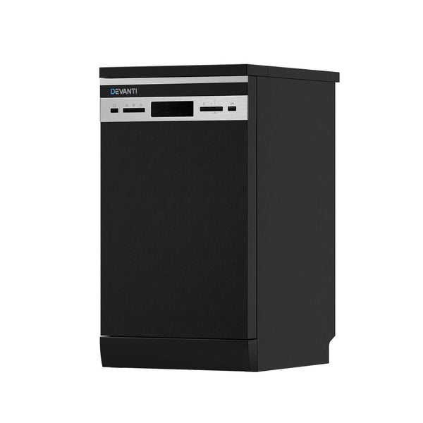 Devanti 10 Place Settings Freestanding Dishwasher Black Devanti