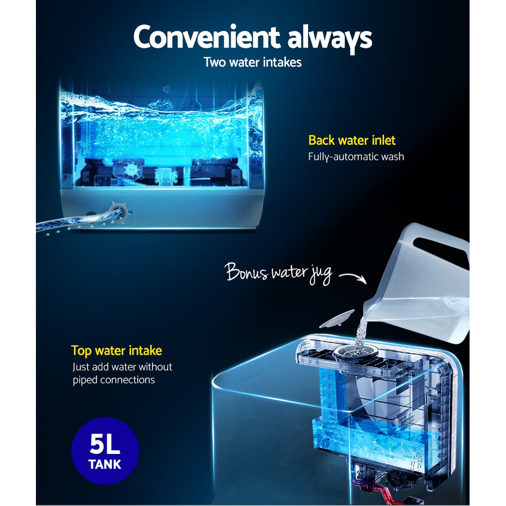 Devanti Benchtop Dishwasher 3 Place Bench Top Countertop Dish Washer Cleaner Devanti