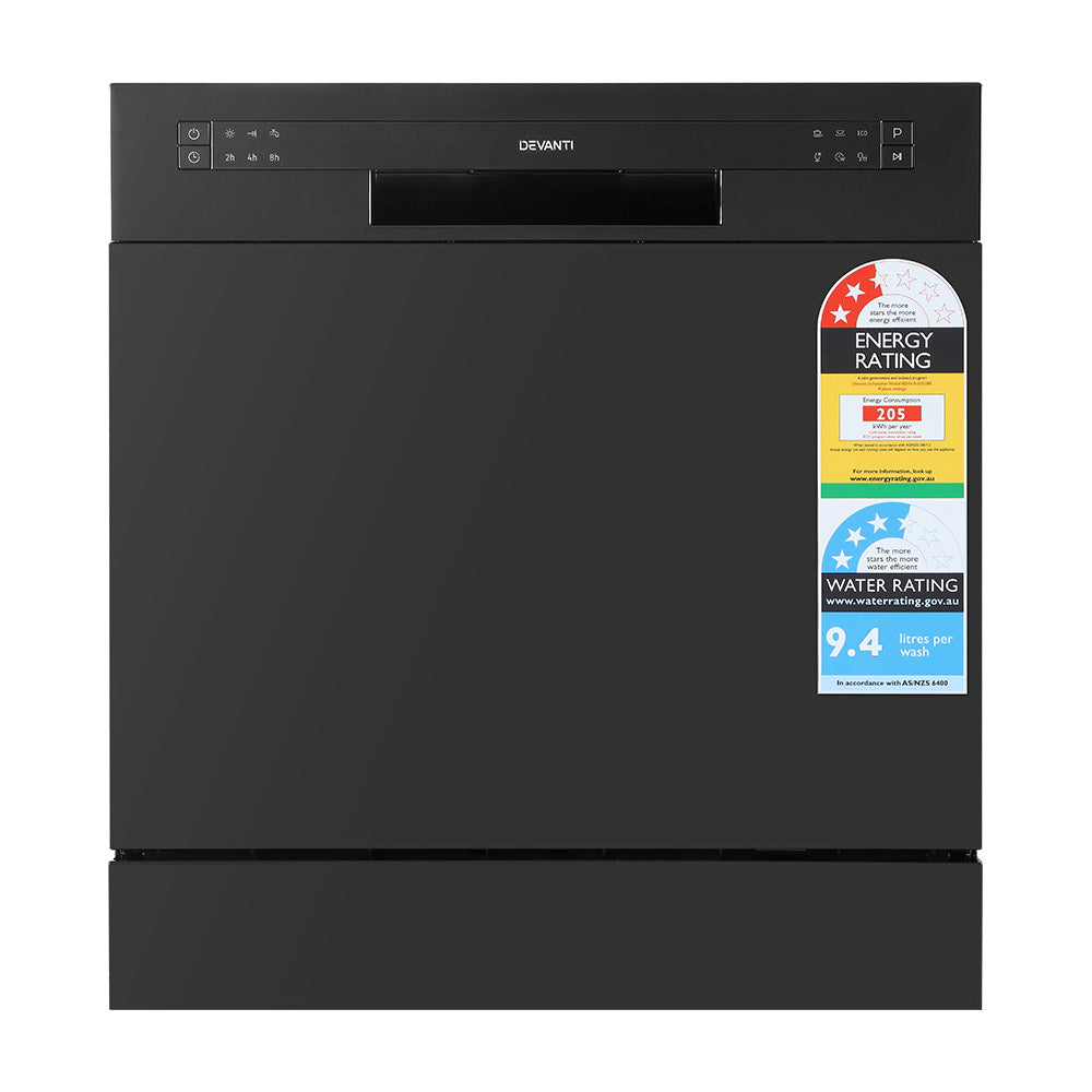 Devanti Benchtop Dishwasher Counter Bench Top Freestanding Dish Washer 8 Place freeshipping - Awezingly