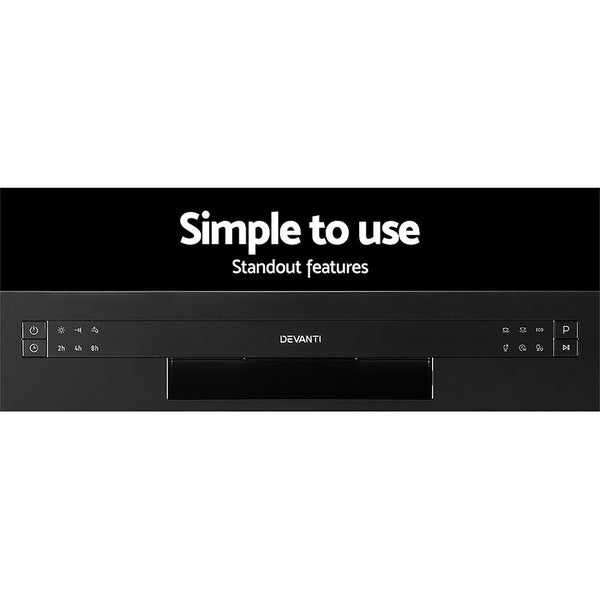 Devanti Benchtop Dishwasher Counter Bench Top Freestanding Dish Washer 8 Place freeshipping - Awezingly