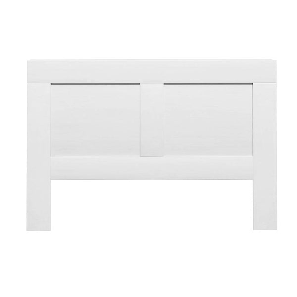Artiss Bed Frame Double Size Bed Head with Shelves Headboard Bedhead Base White Artiss