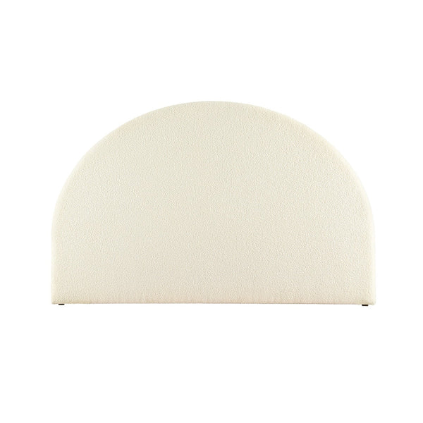 Artiss Bed Frame King Size Bed Head Boucle Headboard Bedhead Base GREI White Artiss