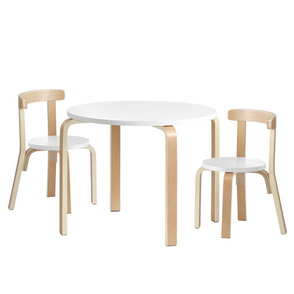 Keezi 3PCS Set Kids Activity Table and Chairs Toy Play Desk Children Furniture Keezi