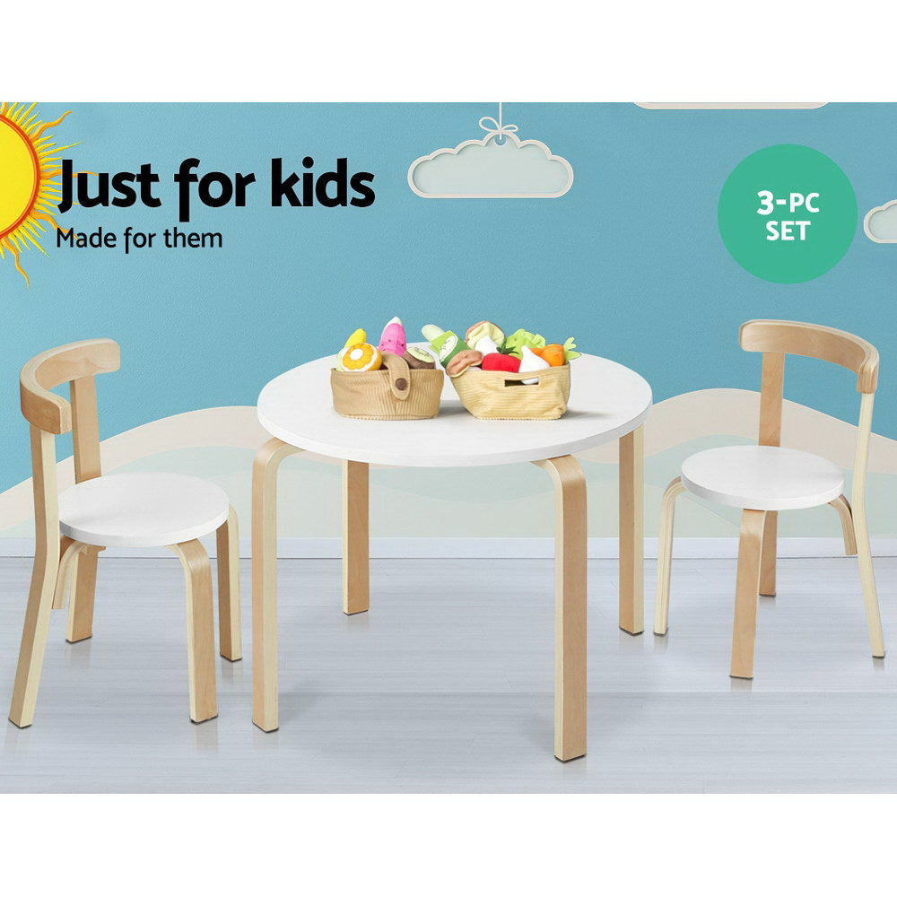 Keezi 3PCS Set Kids Activity Table and Chairs Toy Play Desk Children Furniture Keezi