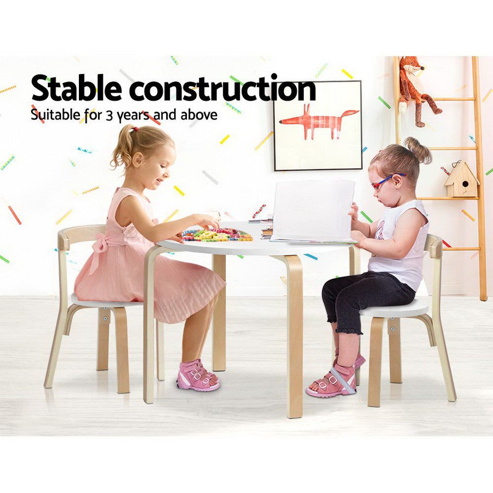 Keezi 3PCS Set Kids Activity Table and Chairs Toy Play Desk Children Furniture Keezi