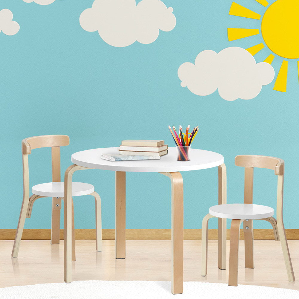 Keezi 3PCS Set Kids Activity Table and Chairs Toy Play Desk Children Furniture Keezi