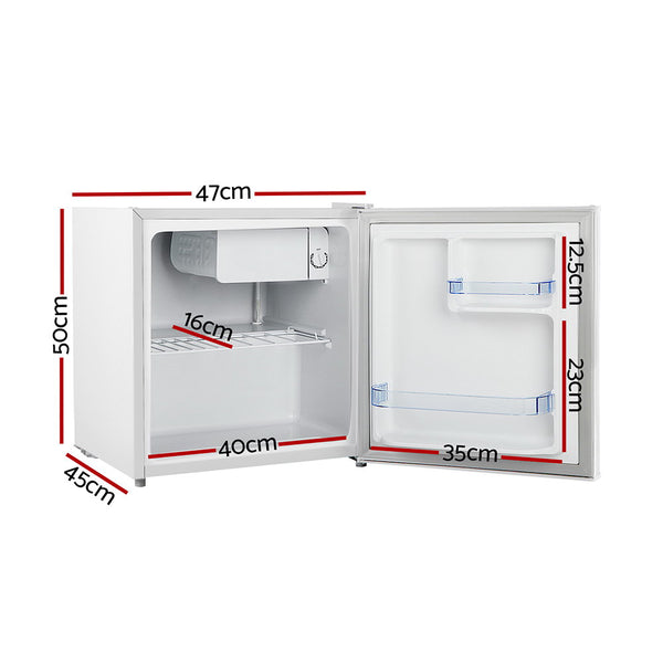 Devanti 48L Portable Mini Bar Fridge - White freeshipping - Awezingly
