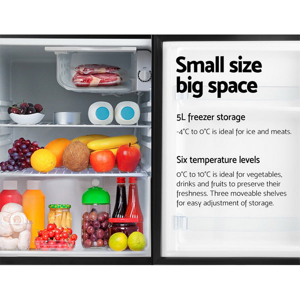 Devanti 70L Portable Mini Bar Fridge - Black freeshipping - Awezingly