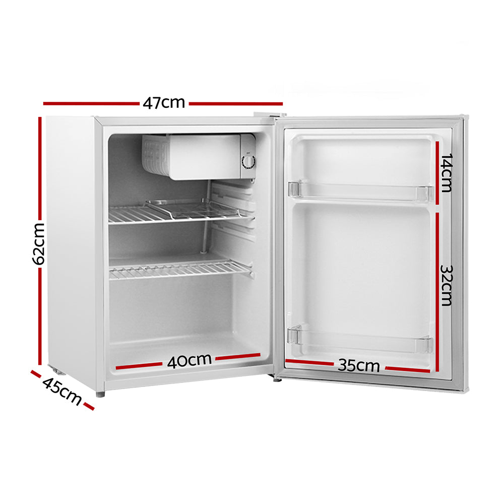Devanti 70L Portable Mini Bar Fridge - White freeshipping - Awezingly