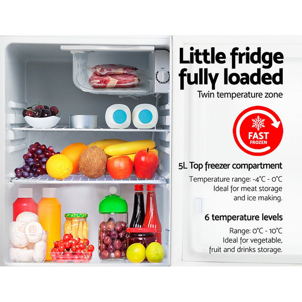 Devanti 70L Portable Mini Bar Fridge - White freeshipping - Awezingly