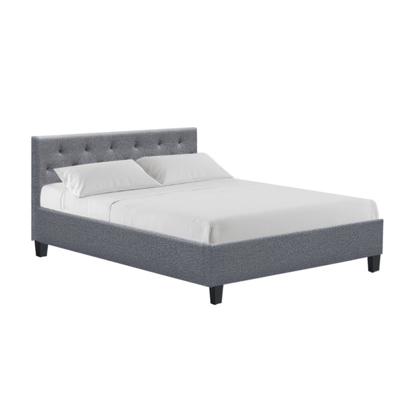 Artiss Bed Frame Double Size Grey VANKE Artiss