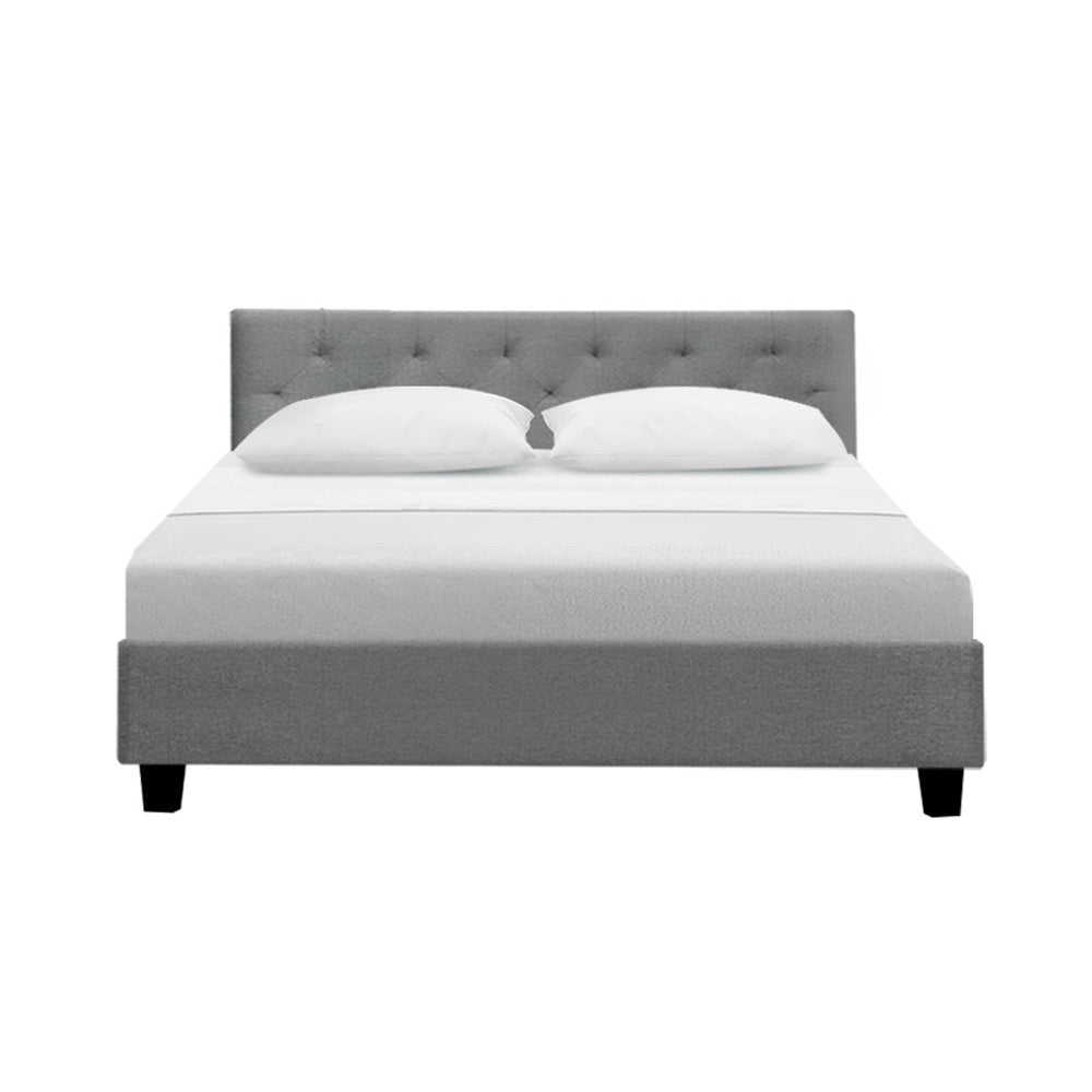Artiss Bed Frame Double Size Grey VANKE Artiss