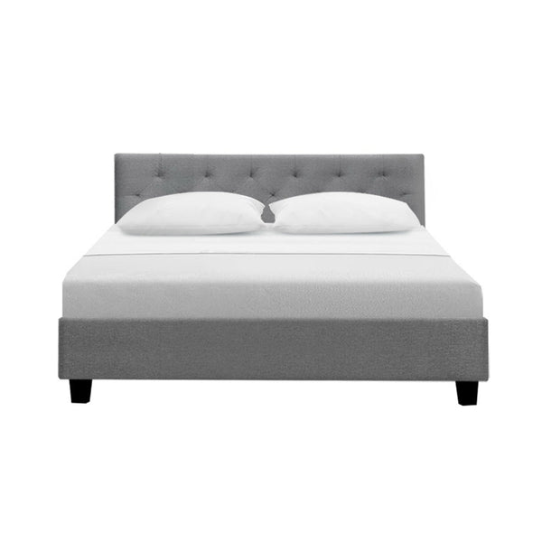 Artiss Bed Frame Double Size Grey VANKE Artiss