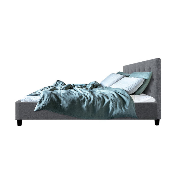 Artiss Bed Frame Double Size Grey VANKE Artiss