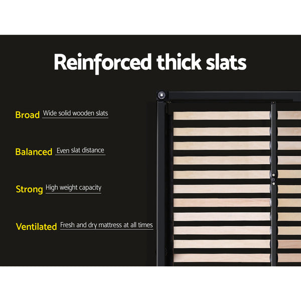 Artiss Bed Frame Double Size Grey VANKE Artiss