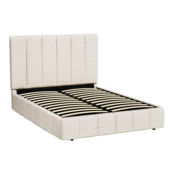 Artiss Bed Frame Queen Size Beige TETTE Artiss