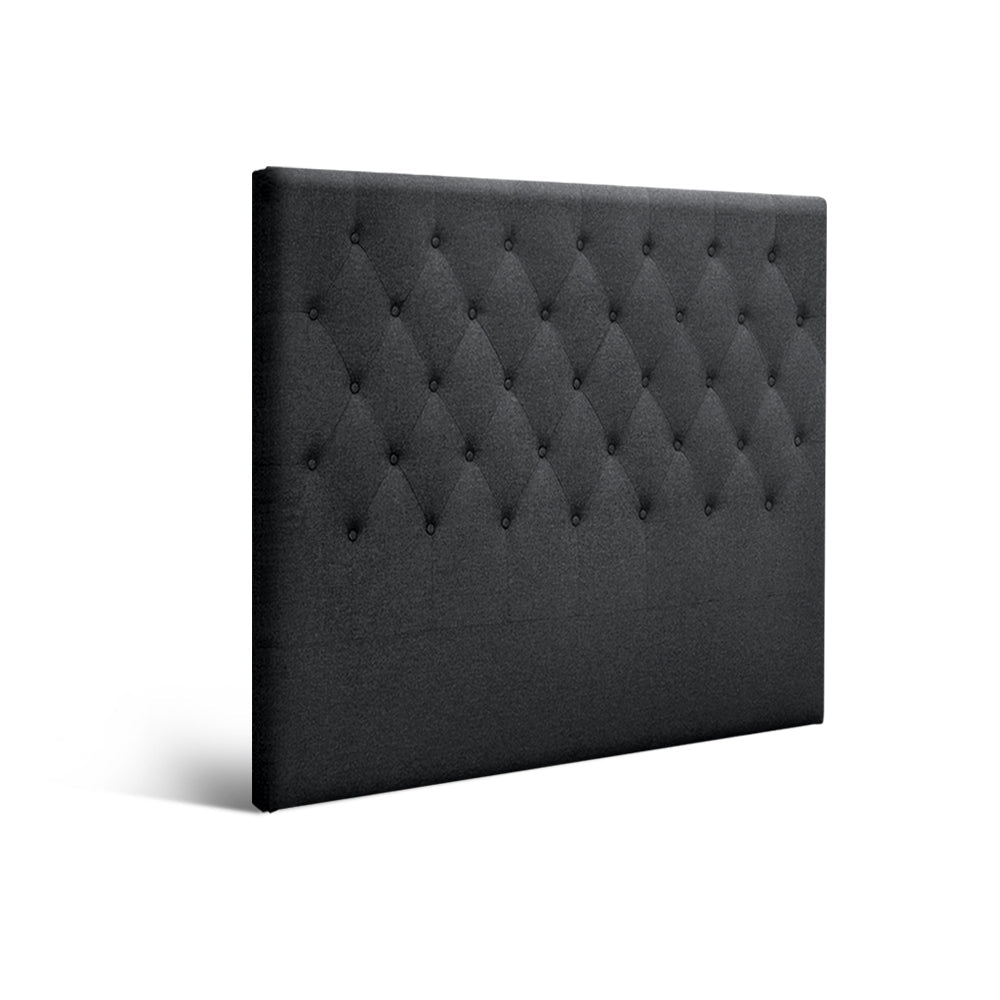 Double Size Bed Head Headboard Bedhead Fabric Frame Base CAPPI Charcoal Artiss