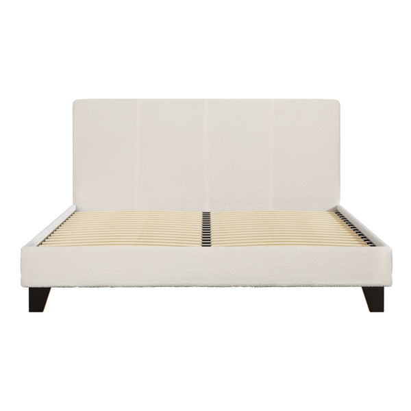 Artiss Bed Frame Queen Size Boucle Fabric Mattress Base Platform Wooden Artiss