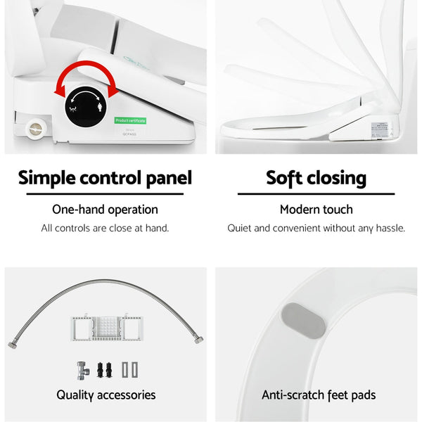 Cefito Non Electric Bidet Toilet Seat Cover Bathroom Spray Water Wash D Shape Cefito