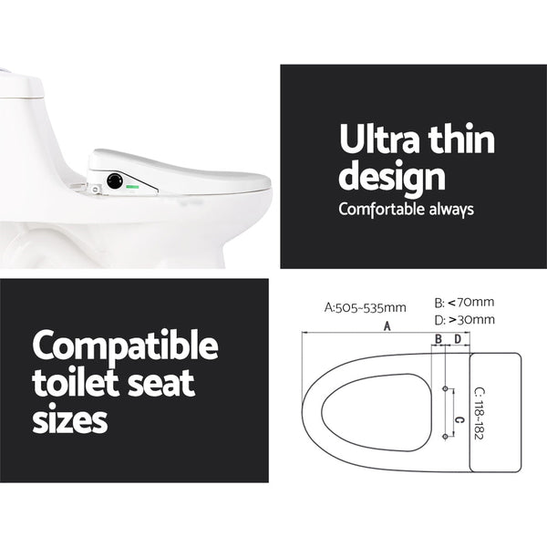 Cefito Non Electric Bidet Toilet Seat Cover Bathroom Spray Water Wash V Shape Cefito