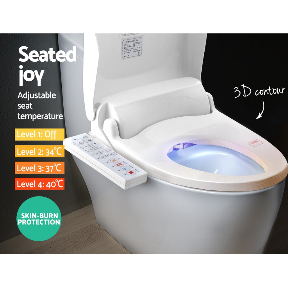 Cefito Electric Bidet Toilet Seat Cover Bathroom Spray Water Wash V Shape Cefito