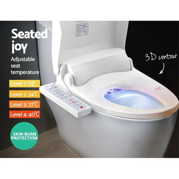 Cefito Electric Bidet Toilet Seat Cover Bathroom Spray Water Wash V Shape Cefito