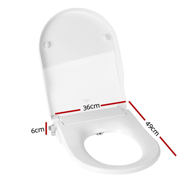 Non Electric Bidet Toilet Seat Bathroom - White freeshipping - Awezingly