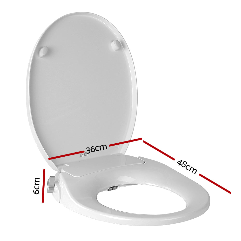 Non Electric Bidet Toilet Seat Bathroom  - White freeshipping - Awezingly