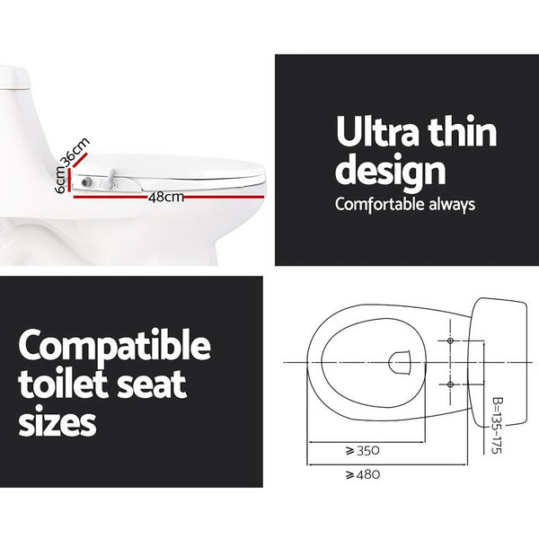 Non Electric Bidet Toilet Seat Bathroom  - White freeshipping - Awezingly