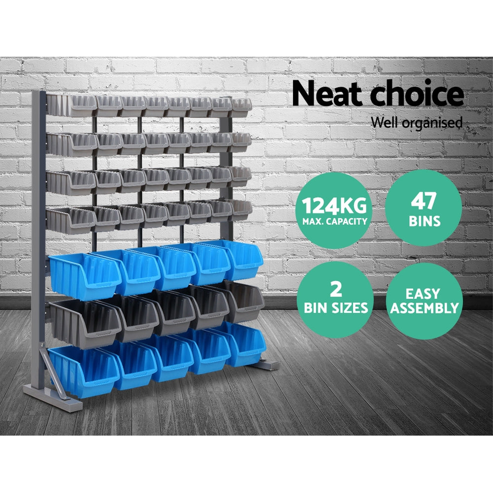 Giantz 47 Bin Storage Shelving Rack freeshipping - Awezingly