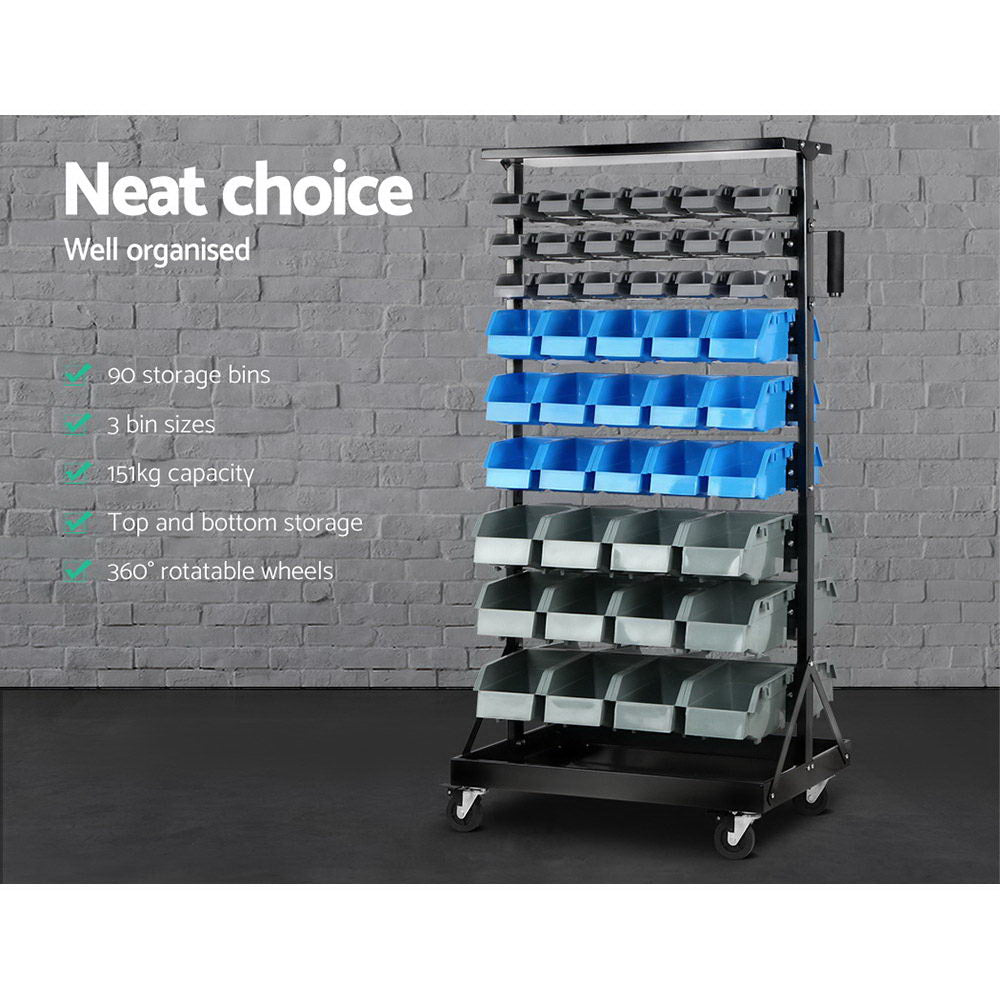 Giantz 90 Bin Storage Rack Stand freeshipping - Awezingly
