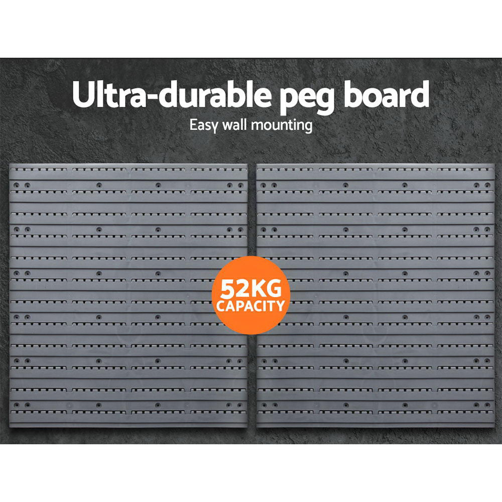 Giantz 44 Bin Wall Mounted Rack Storage Organiser freeshipping - Awezingly