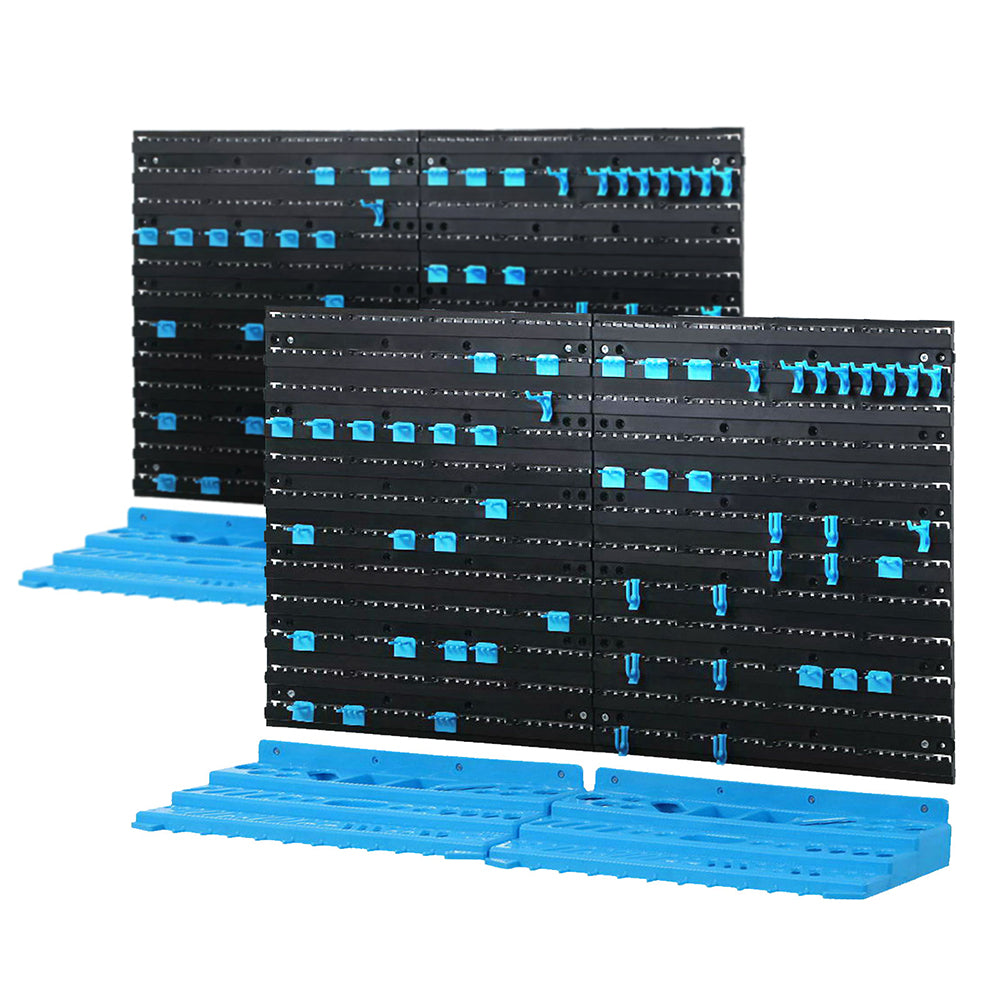 Giantz 108 Storage Bin Rack Wall Mounted Tools Organiser Peg Wall Bench Garage Giantz