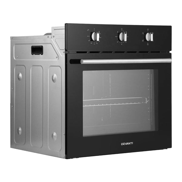 Devanti Electric Built In Wall Oven 60cm Convection Grill Ovens Stainless Steel Devanti
