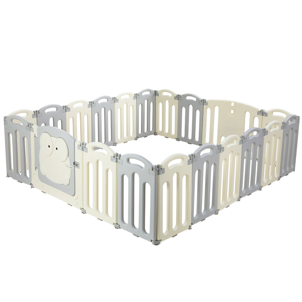 Keezi Baby Playpen 20 Panels Foldable Toddler Fence Safety Play Activity Centre Keezi