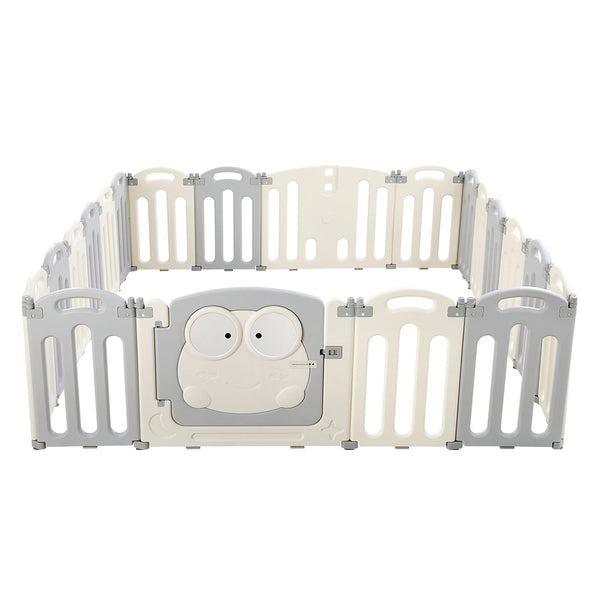 Keezi Baby Playpen 20 Panels Foldable Toddler Fence Safety Play Activity Centre Keezi