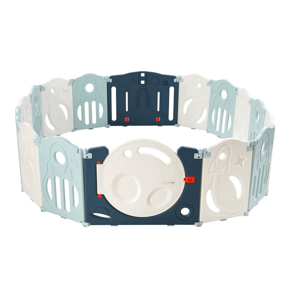 Keezi Baby Playpen 16 Panels Foldable Toddler Fence Safety Play Activity Barrier Keezi