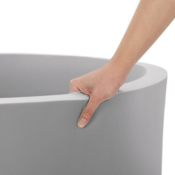 Keezi Ocean Foam Ball Pit with Balls Kids Play Pool Barrier Toys 90x30cm Grey Keezi