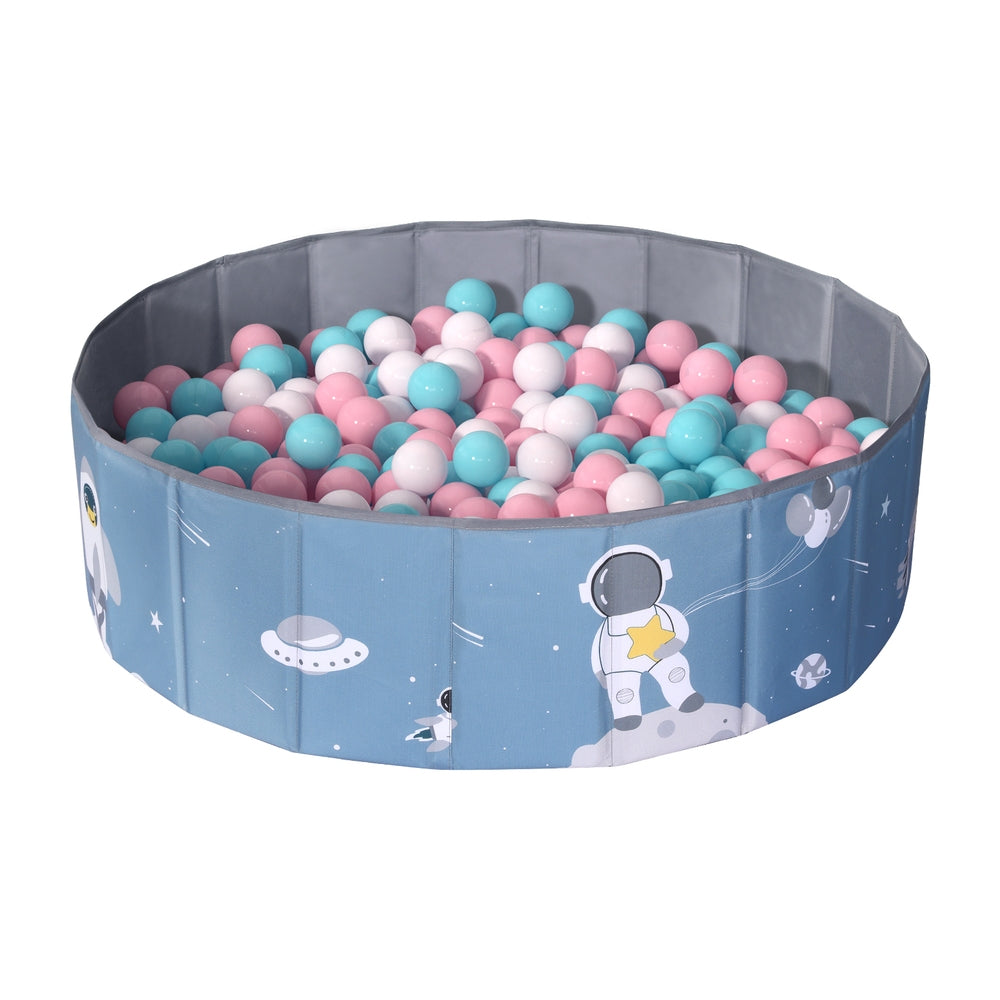 Keezi Kids Ball Pool Pit Toddler Play Foldable Child Playhouse Storage Bag Blue Keezi