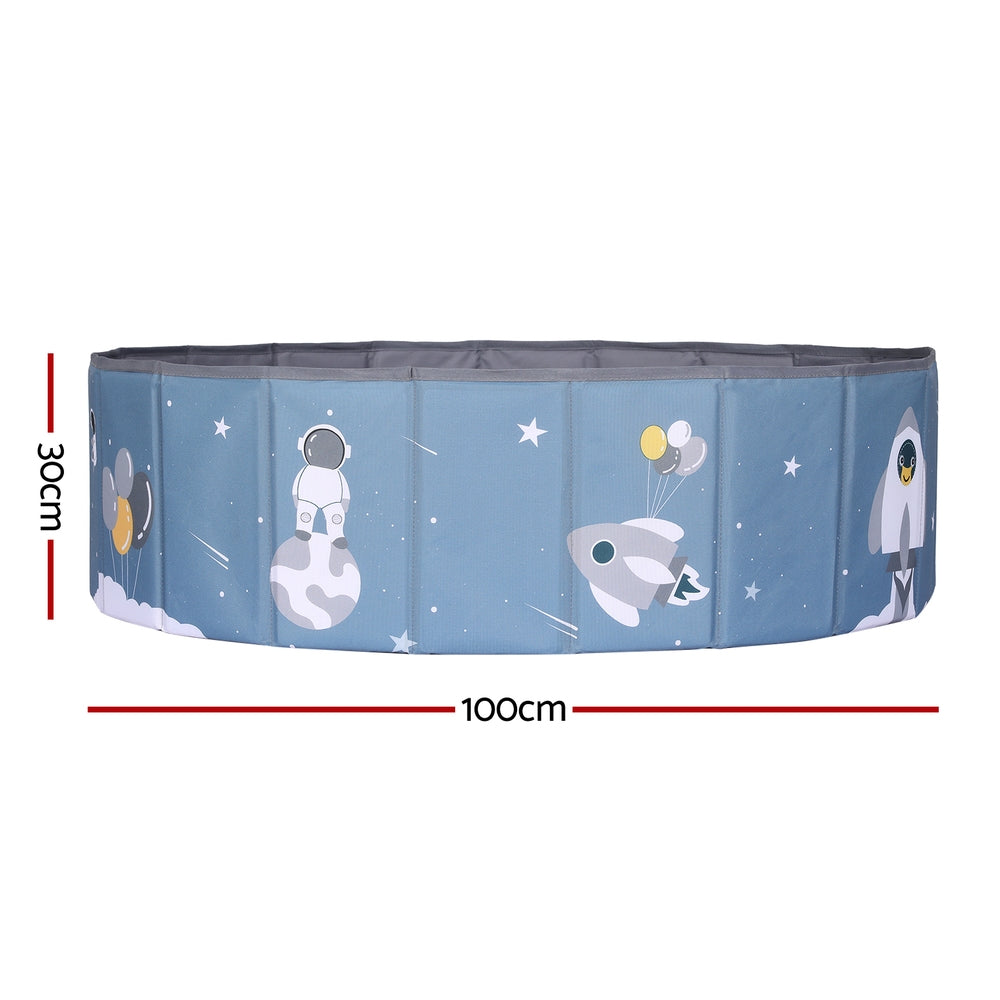Keezi Kids Ball Pool Pit Toddler Play Foldable Child Playhouse Storage Bag Blue Keezi