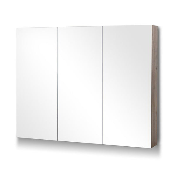 Cefito Bathroom Mirror Cabinet 900mm x720mm - Natural Cefito